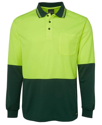 JB'S Hi-Vis Long Sleeve Traditional Polo 6HVPL