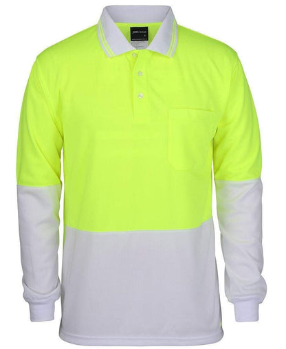 JB'S Hi-Vis Long Sleeve Traditional Polo 6HVPL